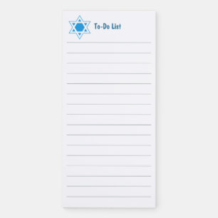 Jewish Holiday "To Do" LIst Magnetic Notepad