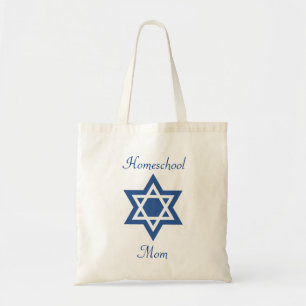 Jewish Homeschool Mom Star of David Tote Bag