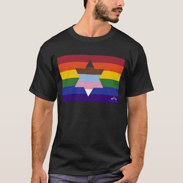 Jewish Inclusive Flag T-shirt (Front)