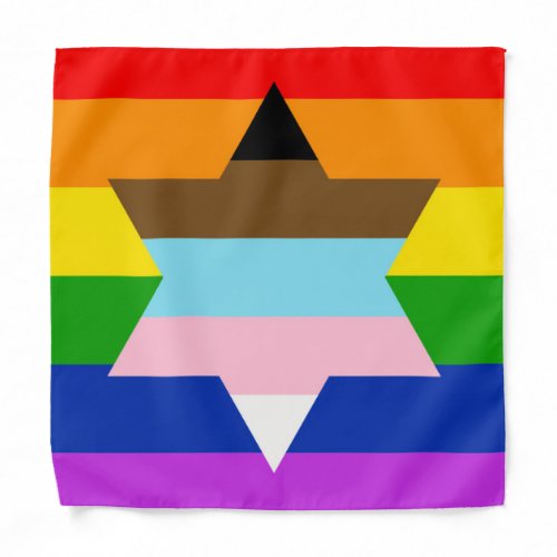 Jewish Inclusive Pride Flag Bandana