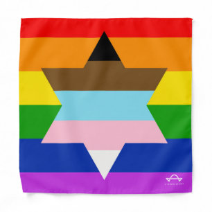 Jewish Inclusive Pride Flag Bandana