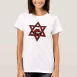 Jewish Ladybug Star of David T-Shirt<br><div class="desc">Red Star of David with black polka dots and a cute little ladybug.</div>