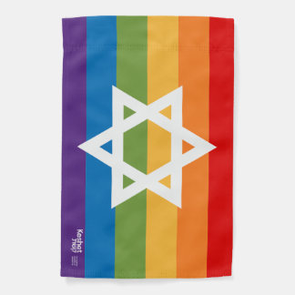 Jewish LGBTQ+ Pride Flag 12" x 18"
