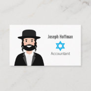 Jewish Man Business Card at Zazzle