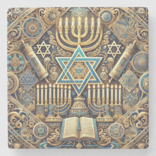 Jewish marble coaster