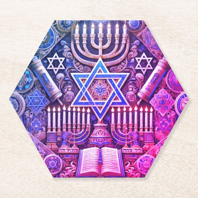 Jewish marble coaster (Front)
