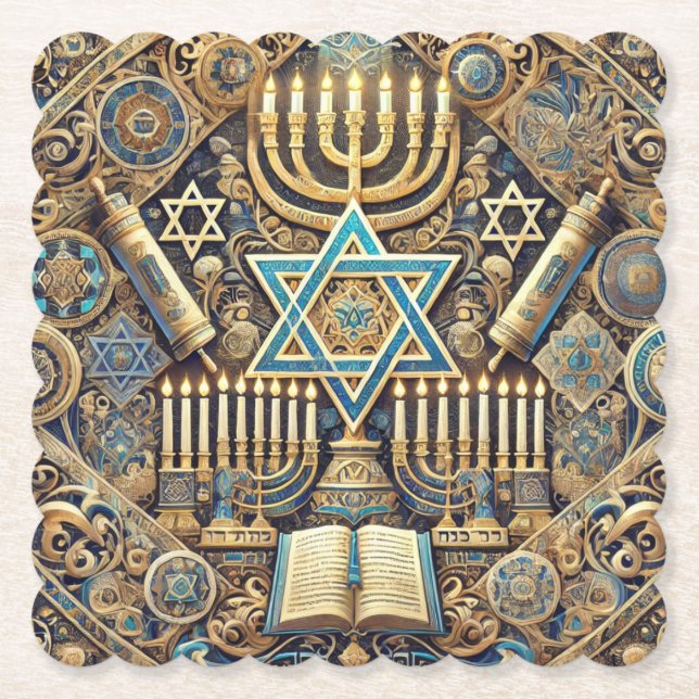 Jewish marble coaster (Front)