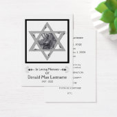 jewish memorial card (Desk)
