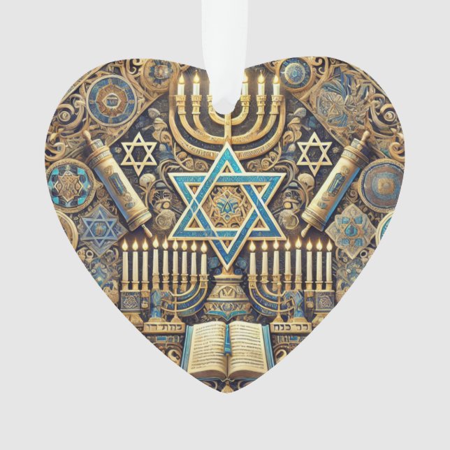 Jewish memorial ornament (Front)