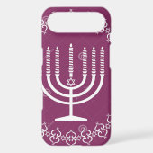 jewish-menorah-holiday-vector-background-27207795. Case-Mate iPhone case (Back)