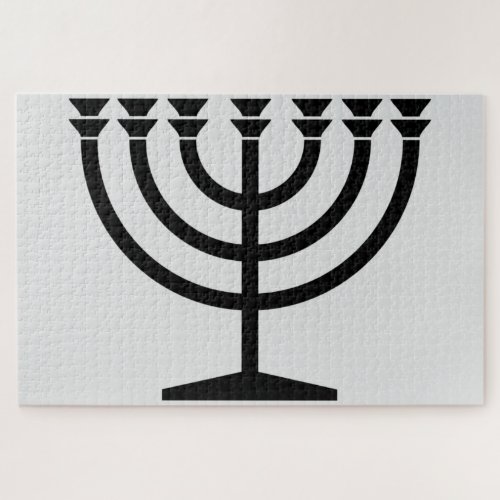 Jewish Menorah Symbol of Judaism Jigsaw Puzzle