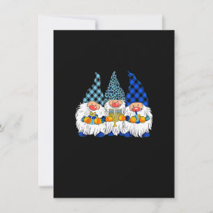 Jewish Menorah Three Gnomes Happy Chanukah Gnome H Invitation