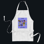 Jewish Mommaleh Apron<br><div class="desc">Words say, "Jewish Mommaleh" and beautiful Jewish Stars are the central design for this kitchen chef's apron. Happy Channukka! Buy your mom this one!</div>