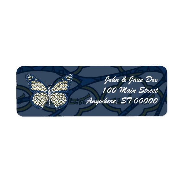 Jewish Monarch Address Label (Front)
