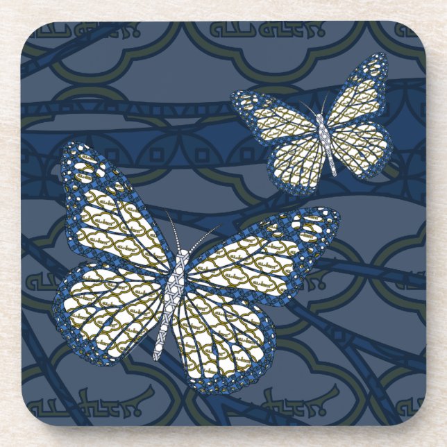 Jewish Monarch Square Coaster (Front)