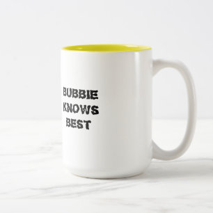 JEWISH MUG BUBBIE KNOWS BEST FOR GRANDMA