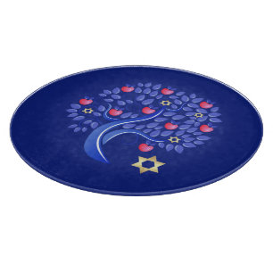 Jewish New Year   Rosh Hashanah Challah  Cutting Board