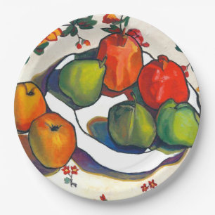 Jewish New Year Rosh Hashanah Fine Art Paper Plates