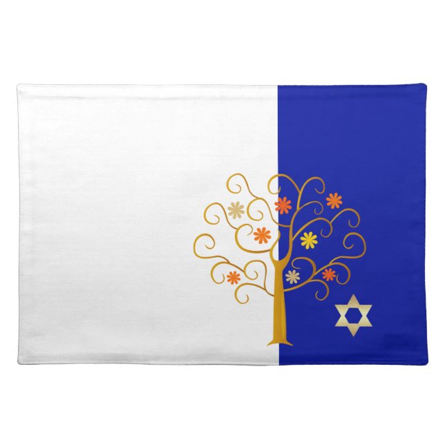 Jewish New Year | Rosh Hashanah Gift  Cloth Placemat (Front)
