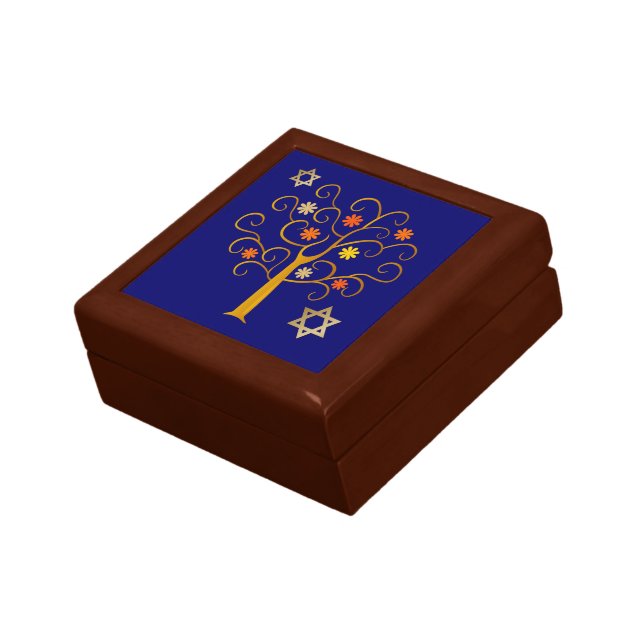 Jewish New Year | Rosh Hashanah  Keepsake Box (Side)