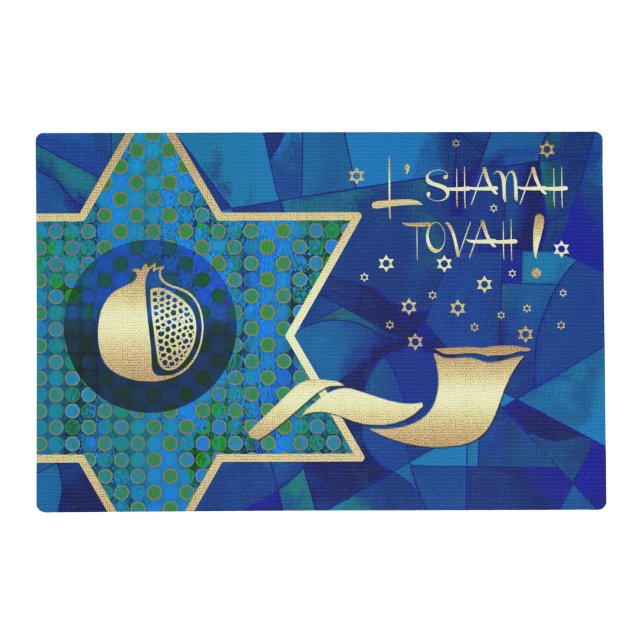 Jewish New Year | Rosh Hashanah  Placemat (Front)