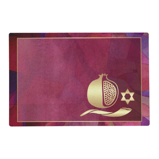 Jewish New Year | Rosh Hashanah Placemats (Front)