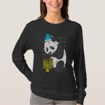 Jewish Panda Menorah Cute Hanukkah Chanukah Bear A T-Shirt
