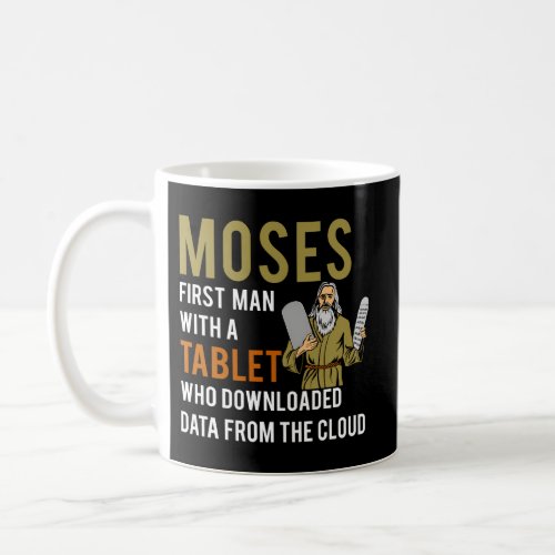 Jewish Passover Moses Tablet Data Cloud Computing Coffee Mug