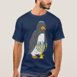Jewish Penguin Menorah Animal Hanukkah Pajamas Cha T-Shirt<br><div class="desc">Jewish Penguin Menorah Animal Hanukkah Pajamas Chanukah PJs  .</div>