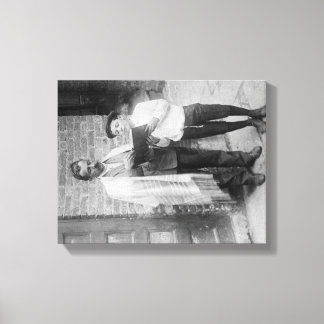 Jewish People with Tanakh on Yom Kippur Canvas Print