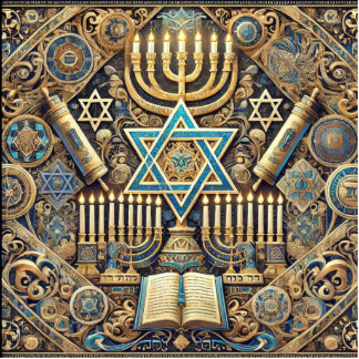 Jewish photo display cutout
