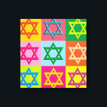 Jewish Pop Art Canvas Print<br><div class="desc">Maguen David pop art</div>