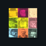 Jewish Pop Art Canvas Print<br><div class="desc">The Rebbe Menachem Mendel Schneersohn with his Father and his Father-in-law</div>