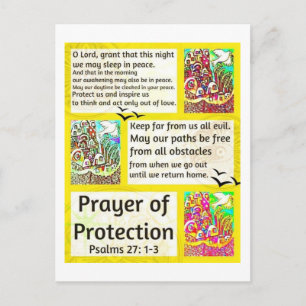 Jewish Prayer Of Protection City Of Jerusalem Postcard