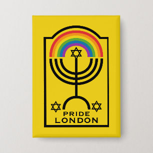 Jewish Pride LGBTQ Button