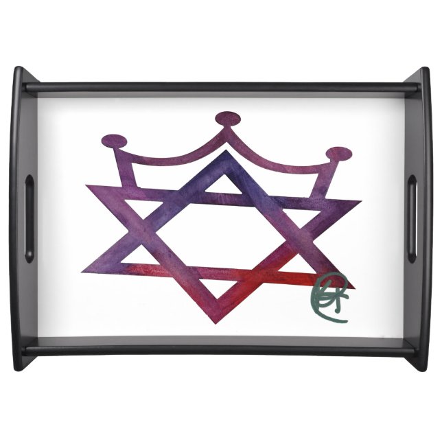 Jewish Princess Art Challah Serving Tray (Front)