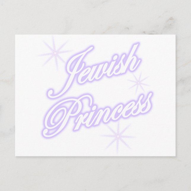 Jewish Princess lavender Postcard (Front)