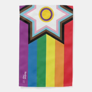Jewish Progress Pride Flag 12" x 18"