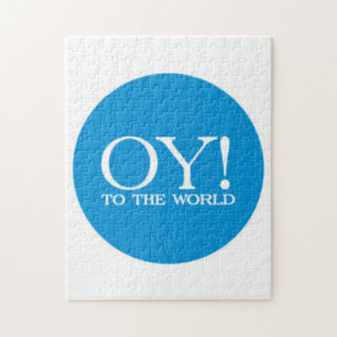 Jewish Puzzle - OY TO THE WORLD! (choose size!)