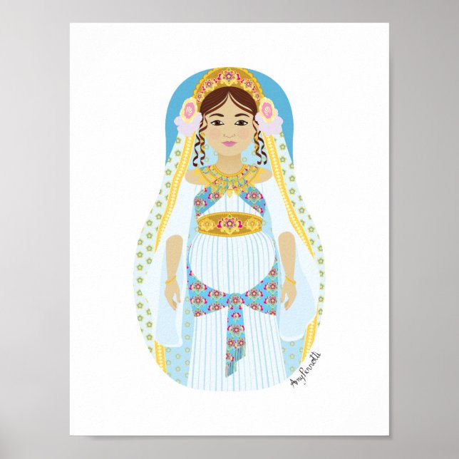 Jewish, Queen Esther Matryoshka Poster (Front)