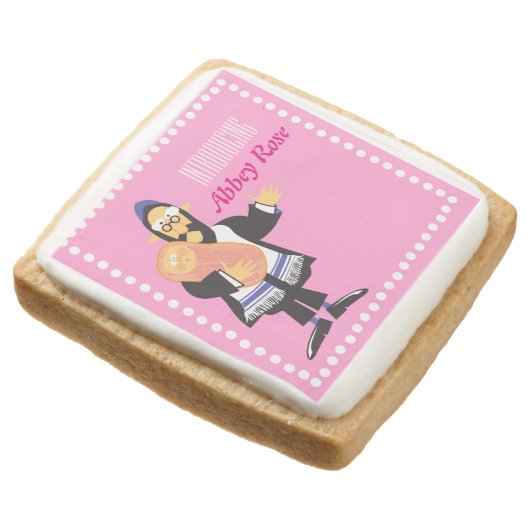 Jewish rabbi Baby Naming Name Gift Cookie (Angled)