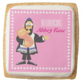 Jewish rabbi Baby Naming Name Gift Cookie (Front)