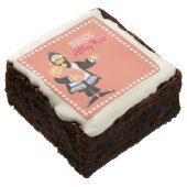 Jewish rabbi Baby Naming Take Home Gift Cookie Brownie (Angled)