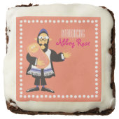 Jewish rabbi Baby Naming Take Home Gift Cookie Brownie (Front)