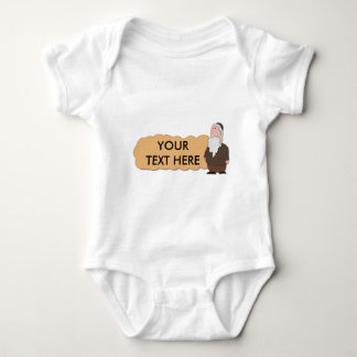 Jewish rabbi custumizable baby shirt