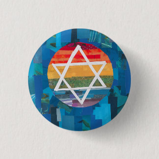 Jewish Rainbown Button