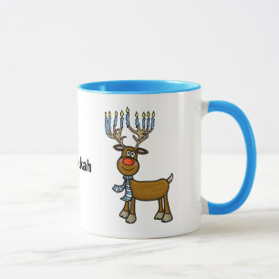 Jewish Rudolph The Reindeer Chrismukkah Mug