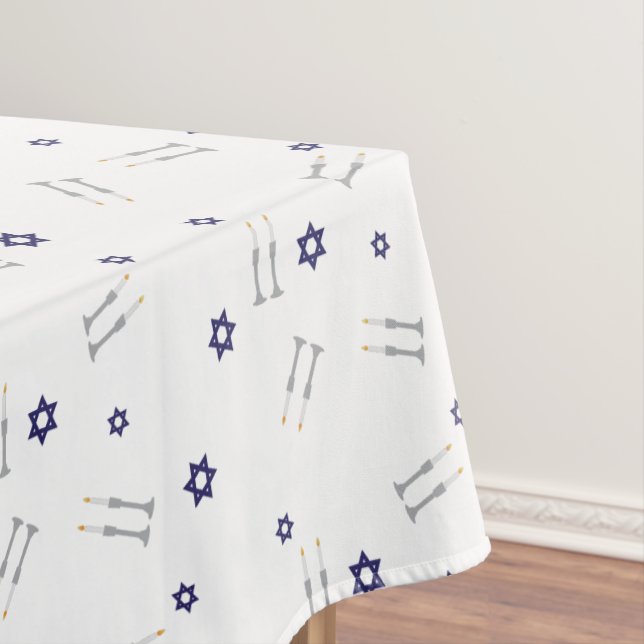Jewish Sabbat pattern Tablecloth (In Situ)