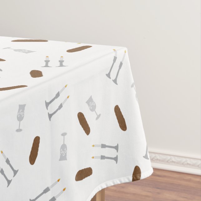 Jewish Sabbat pattern Tablecloth (In Situ)