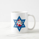 Jewish Santa Coffee Mug<br><div class="desc">Shirtuosity.com: Holiday Humor Tees and Holiday Gifts. Find the Funniest Holiday Gifts including tees,  cards,  ornaments,  plates,  coasters,  hoodies,  stickers,  mugs,  buttons,  magnets,  hats,  bags and more from: http://www.Shirtuosity.com</div>